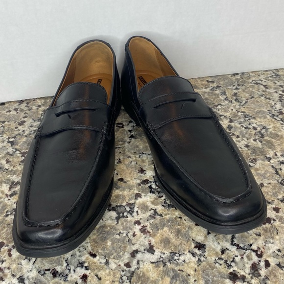 Clarks Originals Leather penny-slot loafers Black 11 - Picture 2 of 15